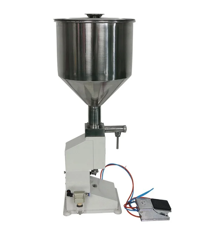 

wholesale practicle 5-50ML Pneumatic manual cream filling machine for chili sauce, jam ,face cream