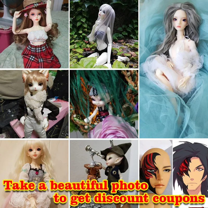 Покупатель шоу BJD кукла событие сделать красивую фотографию чтобы получить