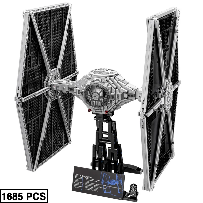 1685 шт. Звездный боевой галстук истребитель флагманский имперский Космос модель