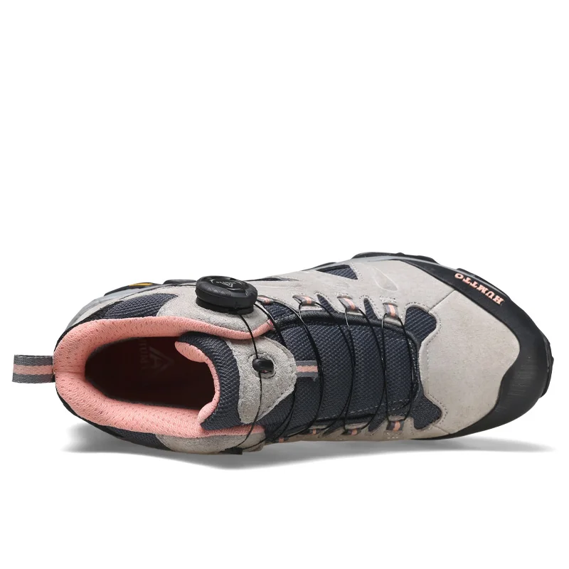 HUMTTO Unisex Hiking Shoes Waterproof Winter Outdoor Sneakers for Men Leather Sport Safety Climbing Trekking Boots Women Mens