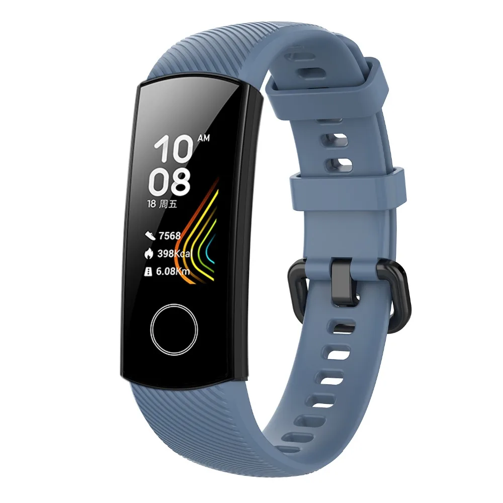 Силиконовый браслет для huawei honor Band 5 Смарт-браслет Amoled Band для honor band 5 глобальная версия Correa honor band 4