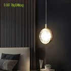 Хрустальные светодиодный подвесные светильники в форме пузырьков, прикроватный светильник для ресторана, бара, настраиваемый прозрачный шар, современная лампа для украшения дома