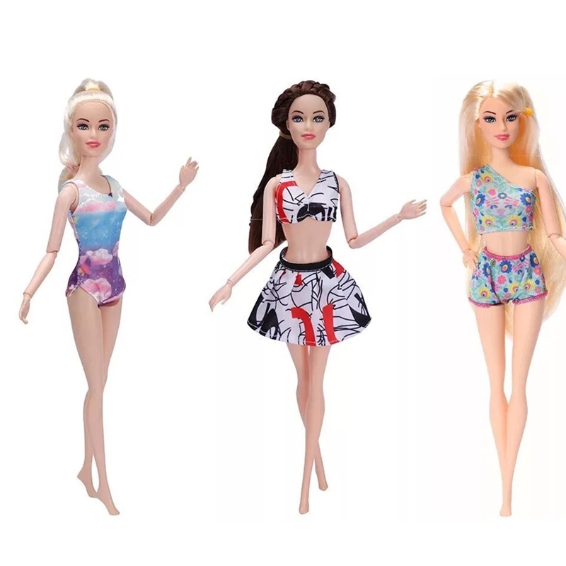

Кукла шарнирная 30 см, модное платье, пляжный бассейн, купальный костюм для вечеринки, комплект бикини, аксессуары для кукольного домика, Оде...