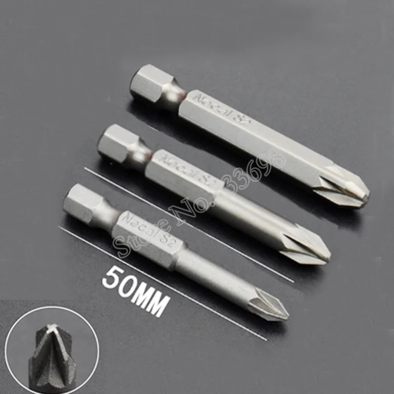 3 шт. Pozidriv сверло для электродрели PZ1 PZ2 PZ3 1/4 &quotшестигранный хвостовик S2 power Dill