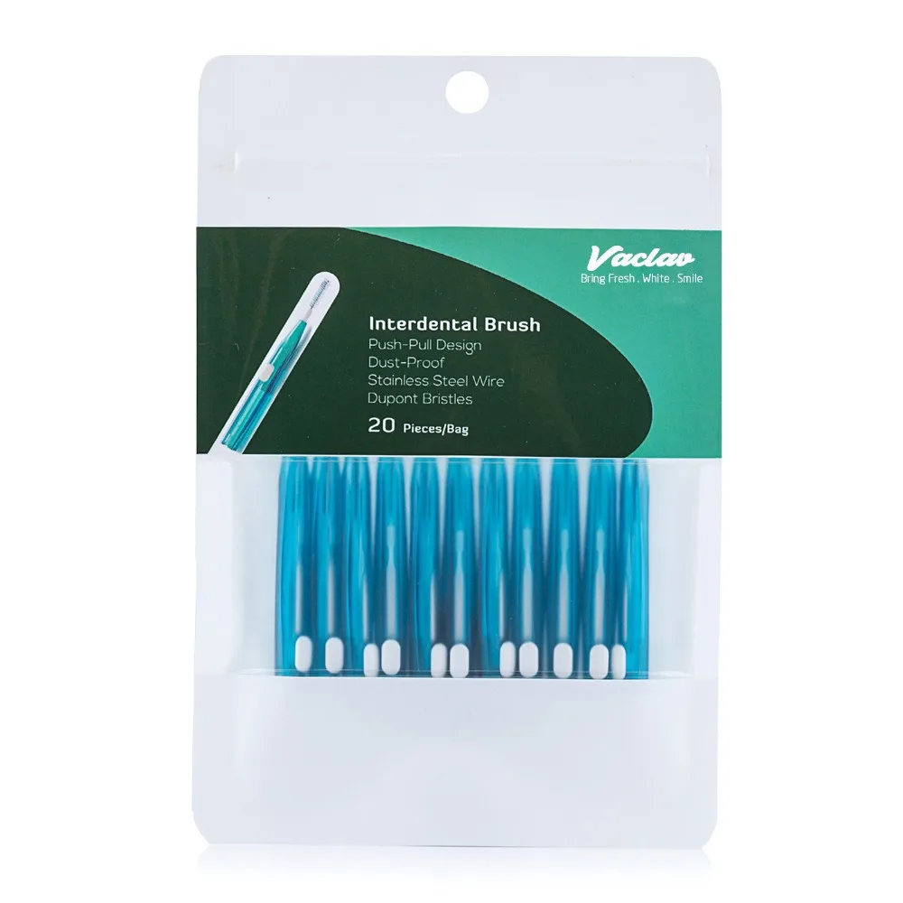 10/20Pcs/Pack Push-Pull Interdental Brush Gum Tooth Orthodontic Wire Toothbrush Oral Care Toothpick | Красота и здоровье