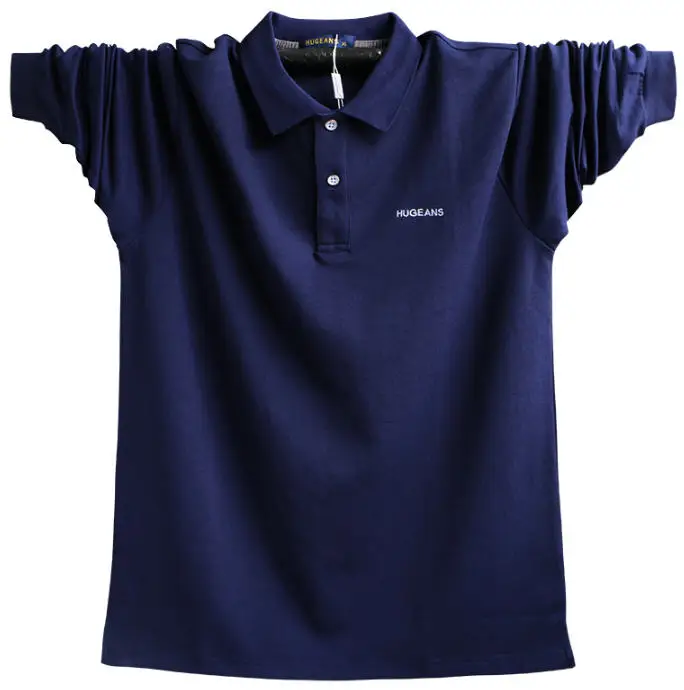 Новая мода плюс Размеры Для мужчин s Poloshirt Для мужчин хлопок рубашка поло Для мужчин с длинным рукавом Свободные тенниски мужской A5308