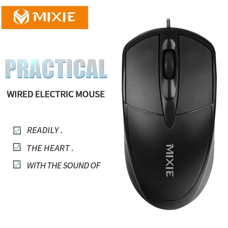 USB Проводная мышь 1000DPI регулируемая 3 кнопки оптическая для профессиональных