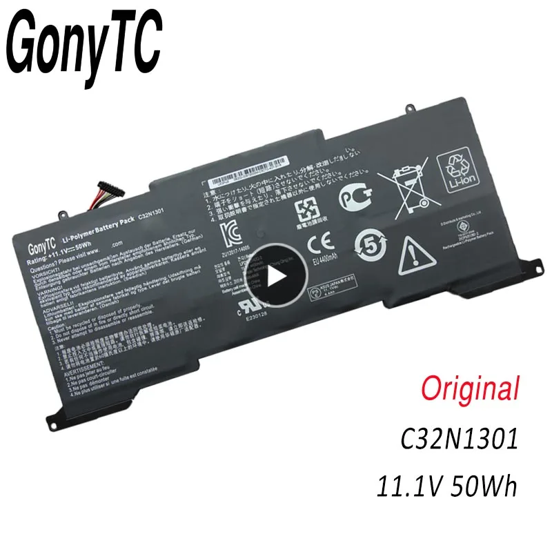 

GONYTC C32N1301 Laptop Battery for ASUS Zenbook UX31L UX31LA Sereis UX31LA-C4048H UX31LA-R5031H UX31L 11.1V 50WH