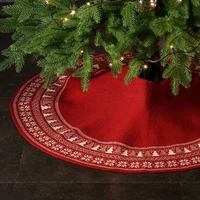 new christmas tree skirts floor mats exquisite knitted woolen shawl retro tree skirt new year xmas party home decoration carpet