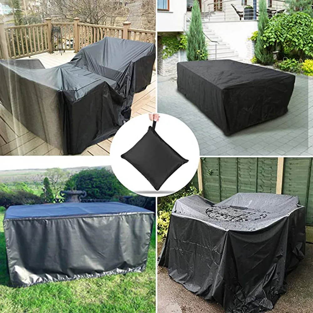 Various  Waterproof Outdoor Patio Garden Furniture Covers Rain Snow Chair Covers for Sofa Table Chair Dust Proof Cover With Bag images - 6