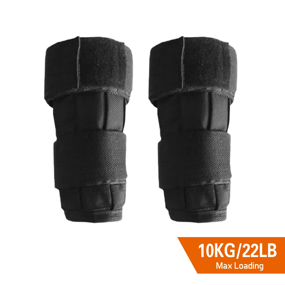 

2 Packs Adjustable Wrist Weighted Max Loading 5/10kg Oxford Wrist Weighted Weight Loading Wraps Strength Training (Empty)