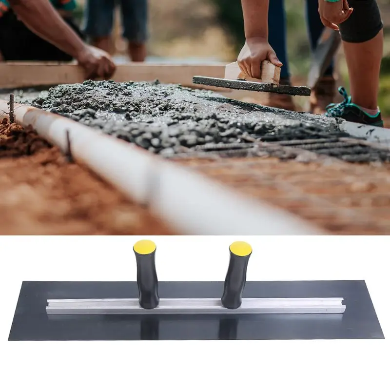 

Double Handle Plastering Trowel Claying Knife Hand Wipe Mud Knives Finishing Spatula Tool Stainless Steel