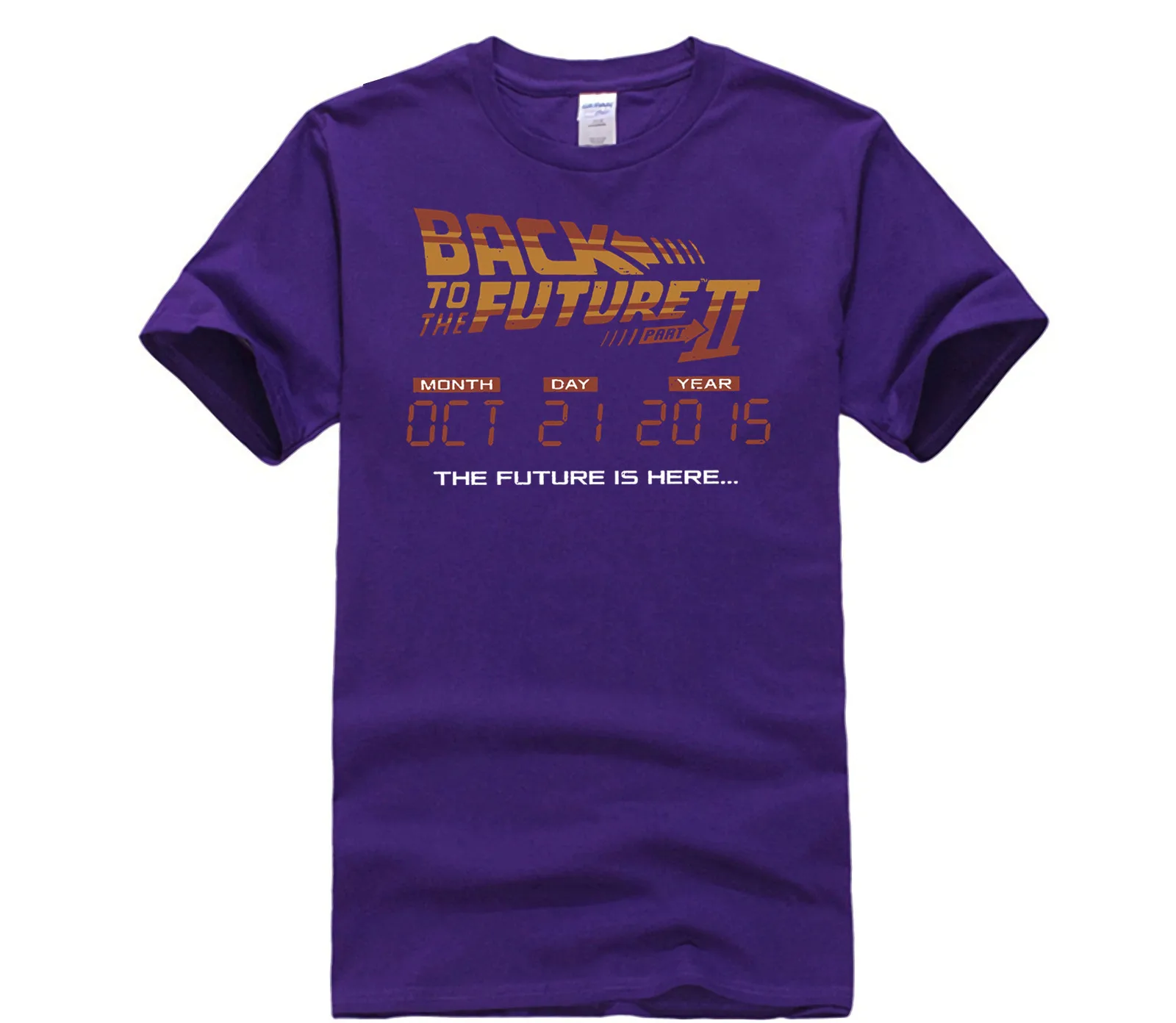 

Men's T-shirt Cartoon fun Fashion Printed Short Sleeve S-4Xl Back To The Future Sports man's T-shirt