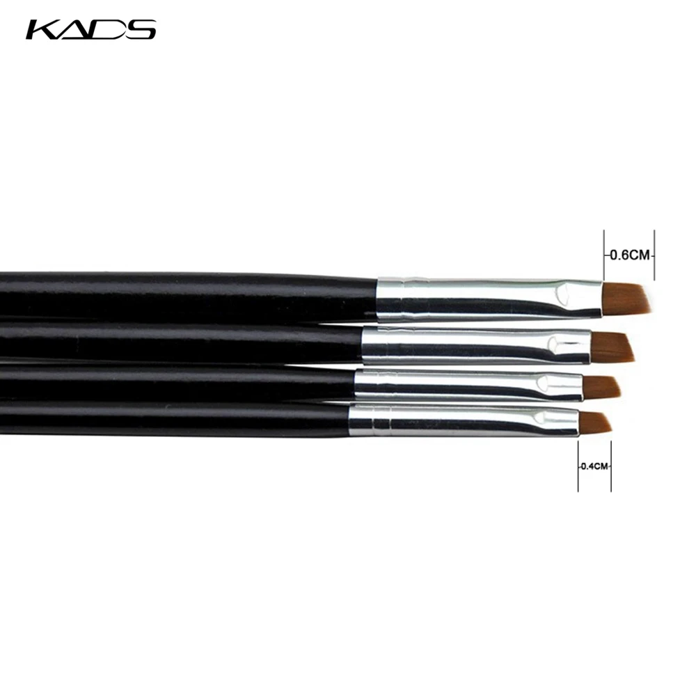 Kads 10 шт./компл. Décoration d'ongles Дизайн Cepillos спираль гелевая ручка подсказки для ногтей кистью, инструмент, Размер 10. Профессиональный Nail Art Brush