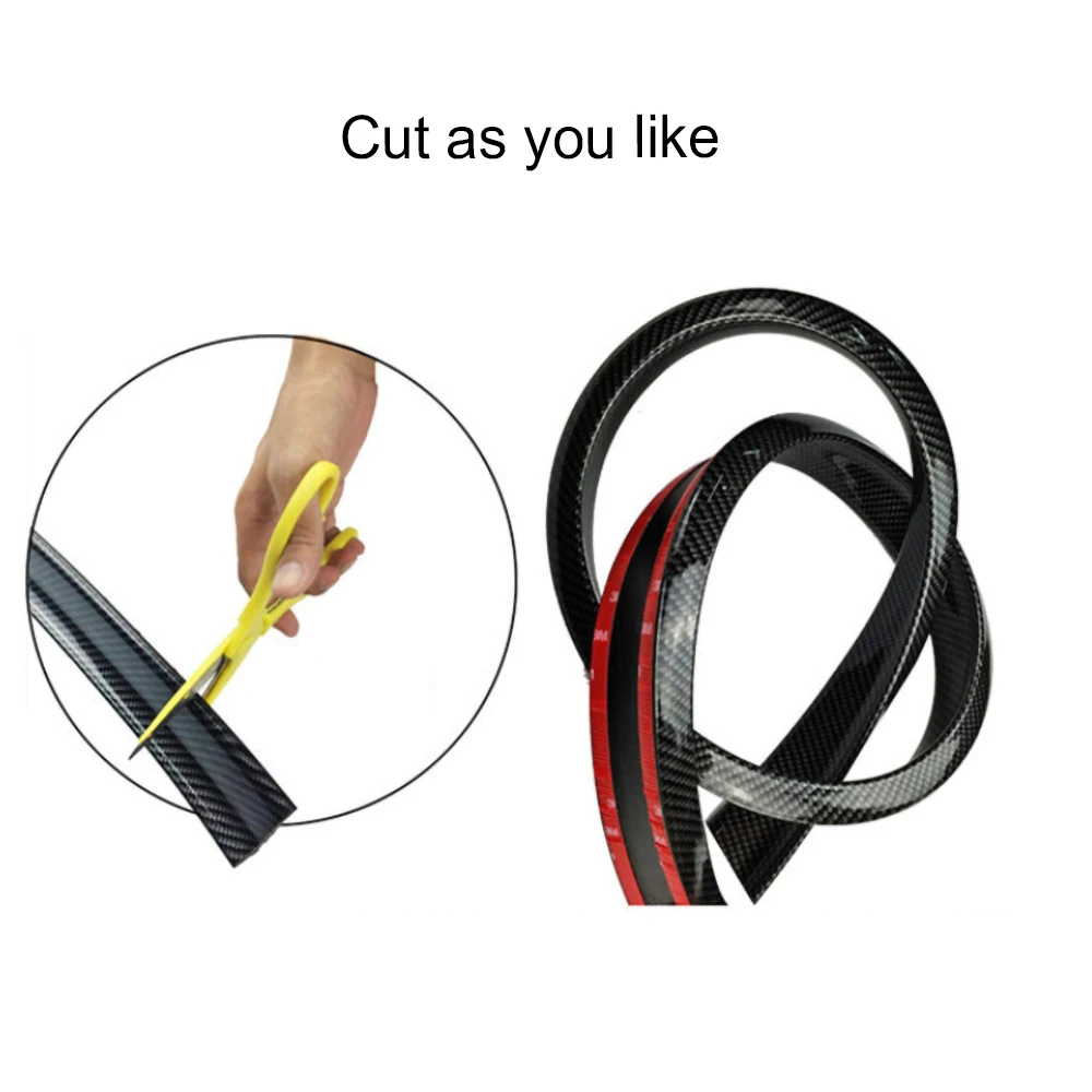 Универсальный автомобильный спойлер 1 5 м углеродное волокно задний крыша крылья