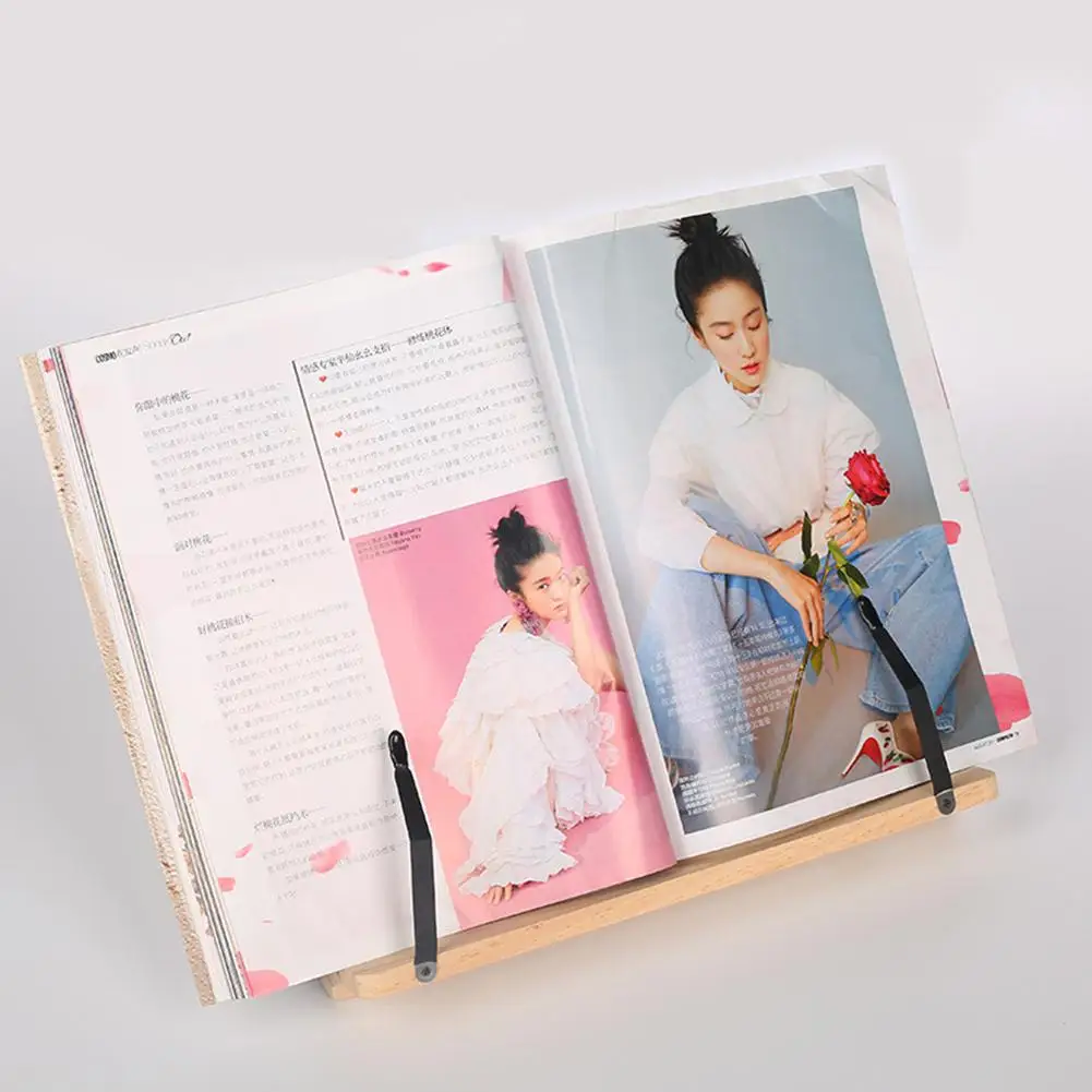 Портативная книжная полка с деревянным каркасом подставка для планшетного ПК