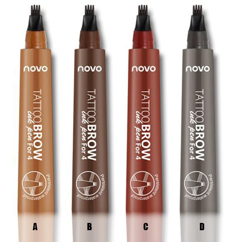 Карандаш для бровей с четырьмя наконечниками принадлежности макияжа