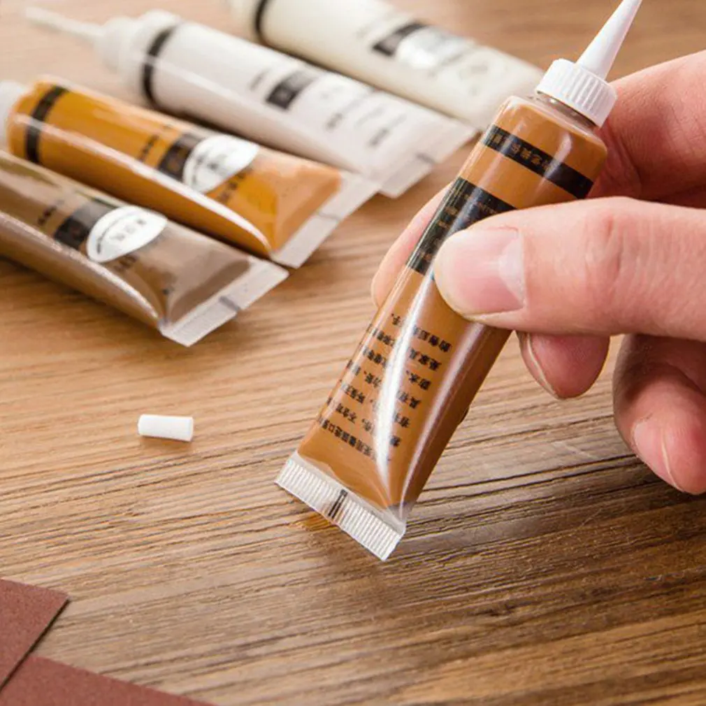Furniture Refinishing Quick-Drying Complementary Color Paste Wood Door Floor Pothole Repairing Cream Scratching Repair | Дом и сад