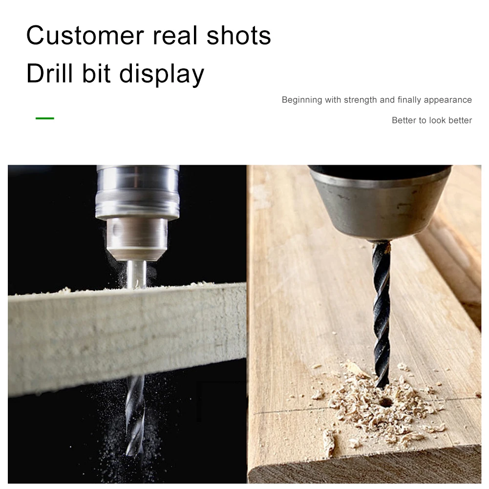 

10pcs 3mm 5mm High Carbon Steel Wood Woodworking Tool Straight Shank Twist Three Brad Point Drill Bit Wood Working Twist Drill