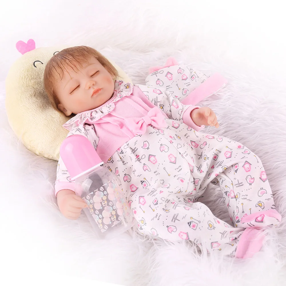 Имитация из силикона модель Reborn Baby Dolls 18 дюймов 48 см Bebe Alive Boneca Реалистичная милая