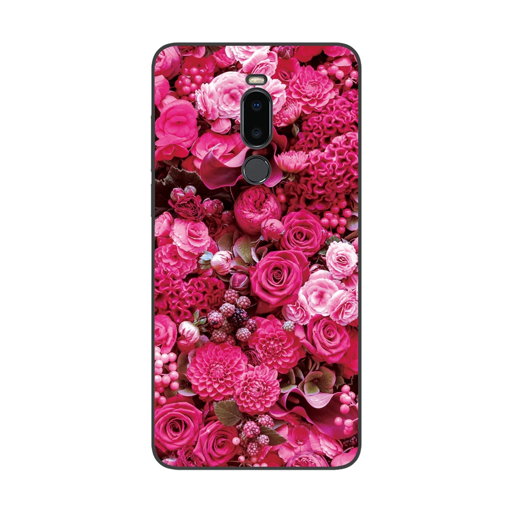 16 GUCOON силиконовый чехол для Meizu Note 8 Note8 6,0 дюймов Чехол Мягкий ТПУ защитный чехол для телефона с изображением волка Роза Цветы Чехол-бампер - Цвет: 16