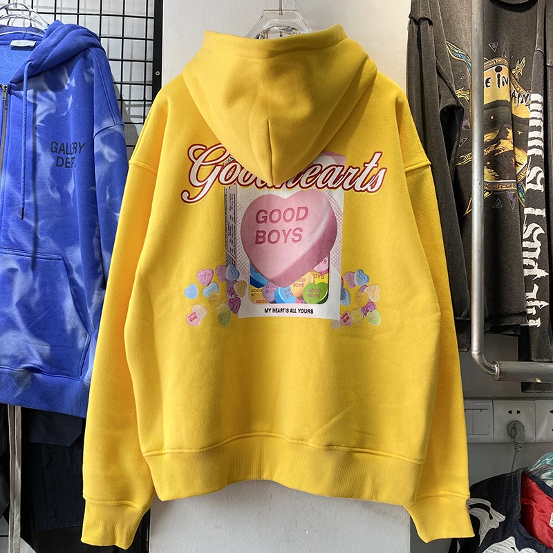 

Oversized GOODBOY XOXOGOODBOY Hoodie Men Women High Quality Hooded Oversize Pullover WY308