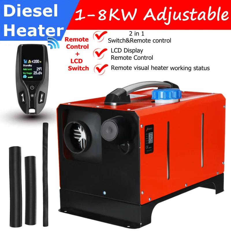 Универсальный автомобильный обогреватель 8 кВт 12 В дизельный воздушный