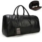 Дорожная сумка из натуральной воловьей кожи для мужчин, водонепроницаемый чемодан для выходных, деловой чемодан для мужчин, 55 см