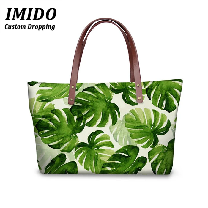 2019 тропической пальмы с принтом в виде листьев Для женщин Сумки дизайнерские
