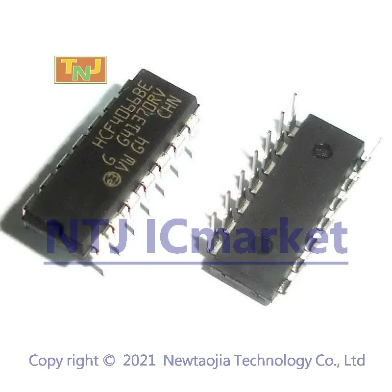 10 шт. двухсторонний переключатель HCF4066BE DIP-14 HCF4066 CMOS QUAD | Электронные компоненты и