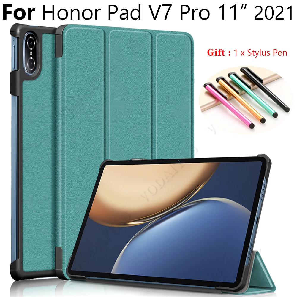

For Huawei Honor Pad V7 Pro BRT-W09 11 inch V7Pro BRT W09 Tablet Case Custer Fold Stand Bracket Leather Cover