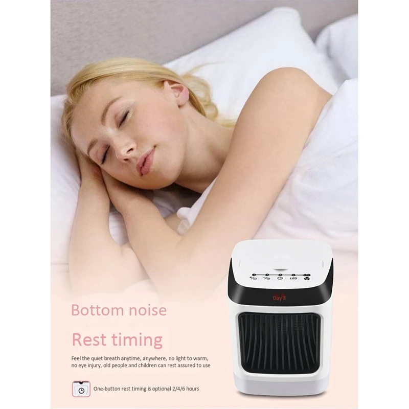 

Practical Desktop Heater with Remote Small Portable Household Multifunctional Cooling and Heating Fan for Office