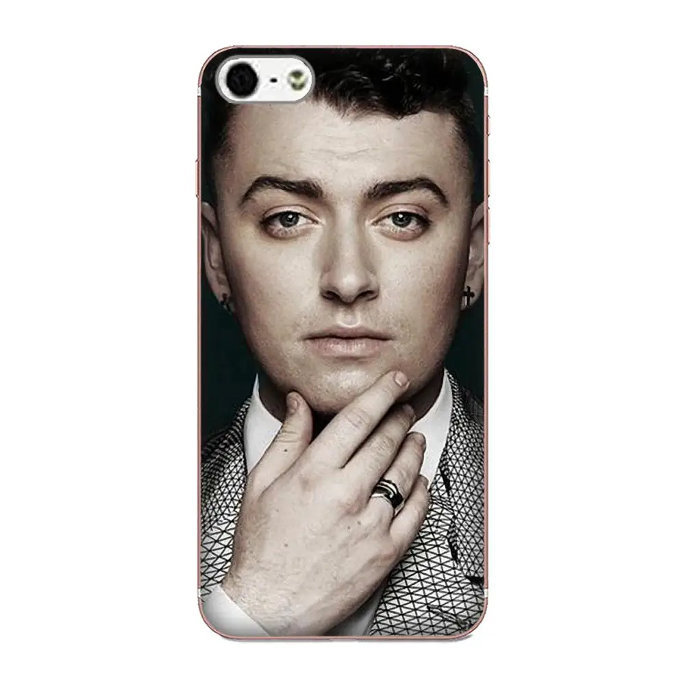 Мягкий ТПУ противоударный для Apple iPhone 11 Pro X XS Max XR 4 4S 5 5C 5S SE SE2 6 6S 7 8 Plus Sam Smith с