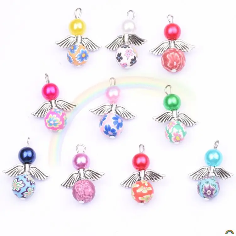 Ювелирные украшения в виде ангелов 150 шт. Подвески из искусственных Бусин DIY