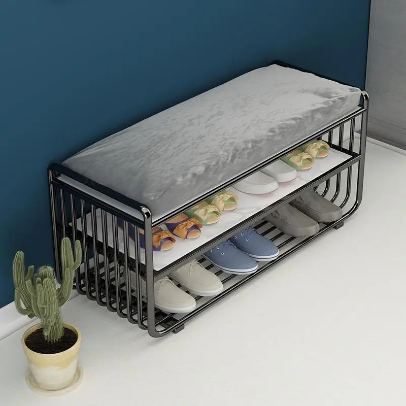 Скандинавский простой табурет для обуви подставка дома прихожей можно сидеть