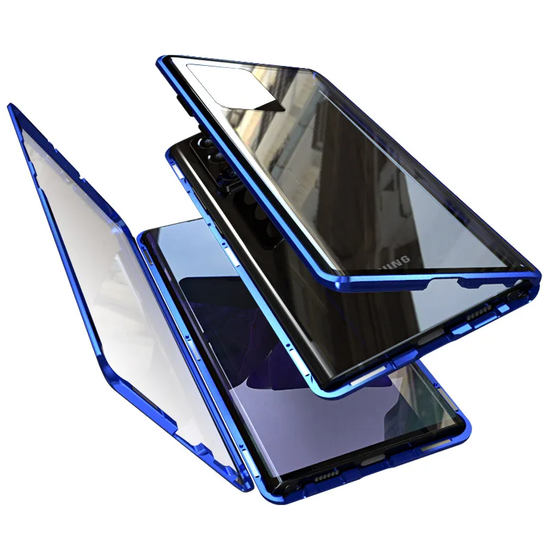 clear magnetic metal for samsung galaxy note 10 lite s21 s20 fe a50 a51 a70 a71 a72 a42 a52 a21s 5g m51 a32 a12 case cover funda free global shipping
