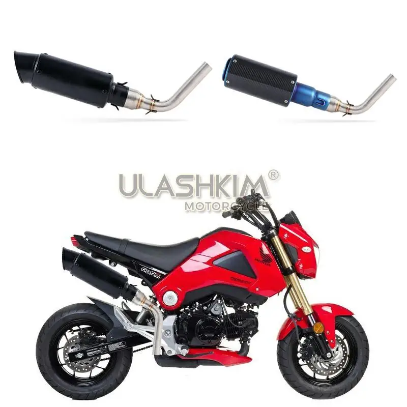 Выхлопная труба глушителя для мотоцикла выхлопная средняя из углеродного