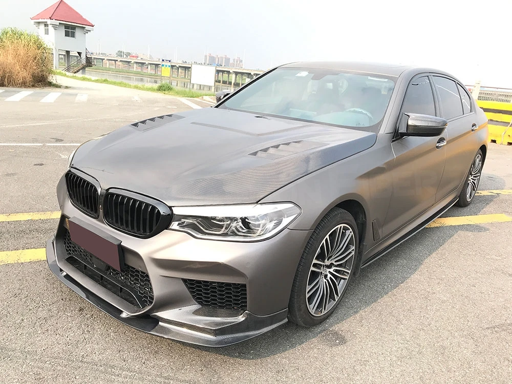 Сухой передний спойлер из углеродного волокна разветвители для BMW 5 серии F90 M5
