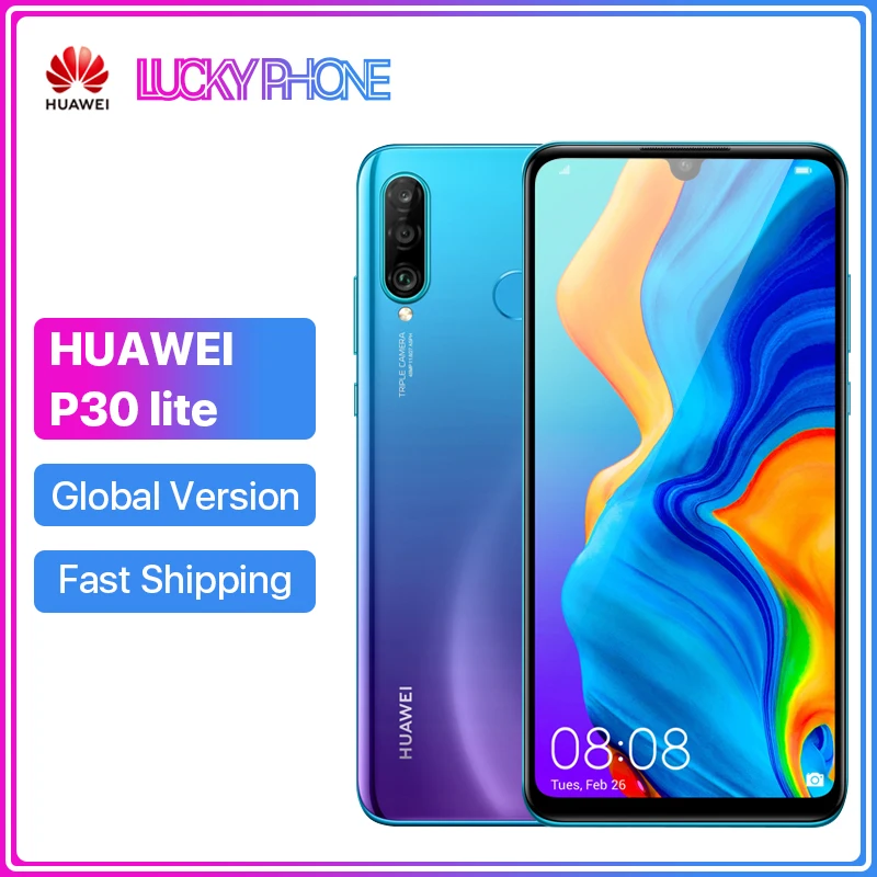 Глобальная версия смартфона HUAWEI P30 lite мобильный телефон 4 Гб 128 ГБ Восьмиядерный