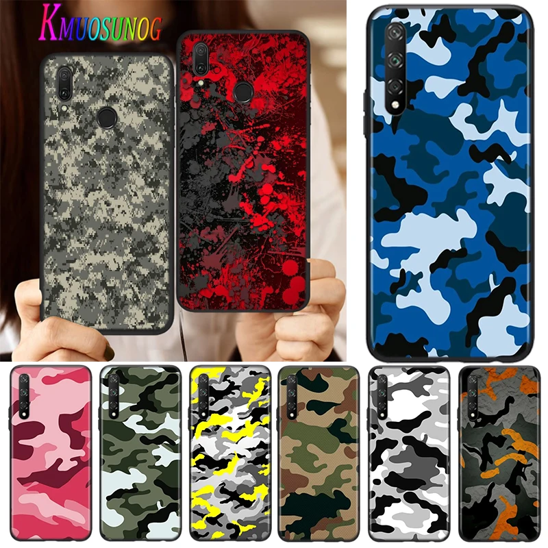 

Silicone Cover Camouflage Pattern Camo For Huawei Y9S Y6S Y8S Y9A Y7A Y8P Y7P Y5P Y6P Y7 Y6 Pro Prime 2019 Phone Case