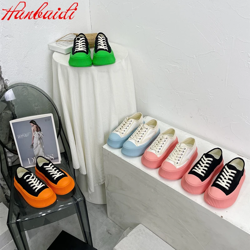 

Женские холщовые туфли, повседневная обувь на платформе, дизайнерские, с круглым носком, на шнуровке, осень