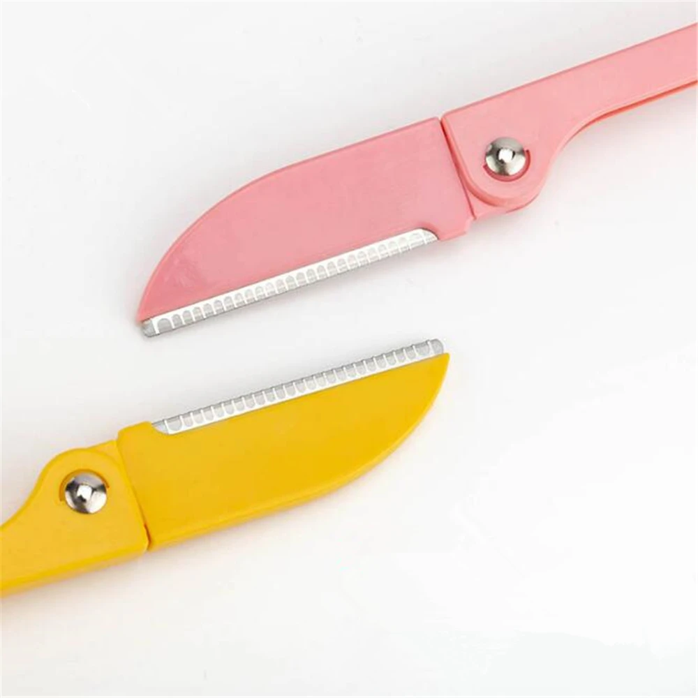 

3pcs Foldable Eyebrow Trimmer Portable Eye Brow Shaper Shaver Women Face Razor Facial Hair Remover Beauty Makeup Tool