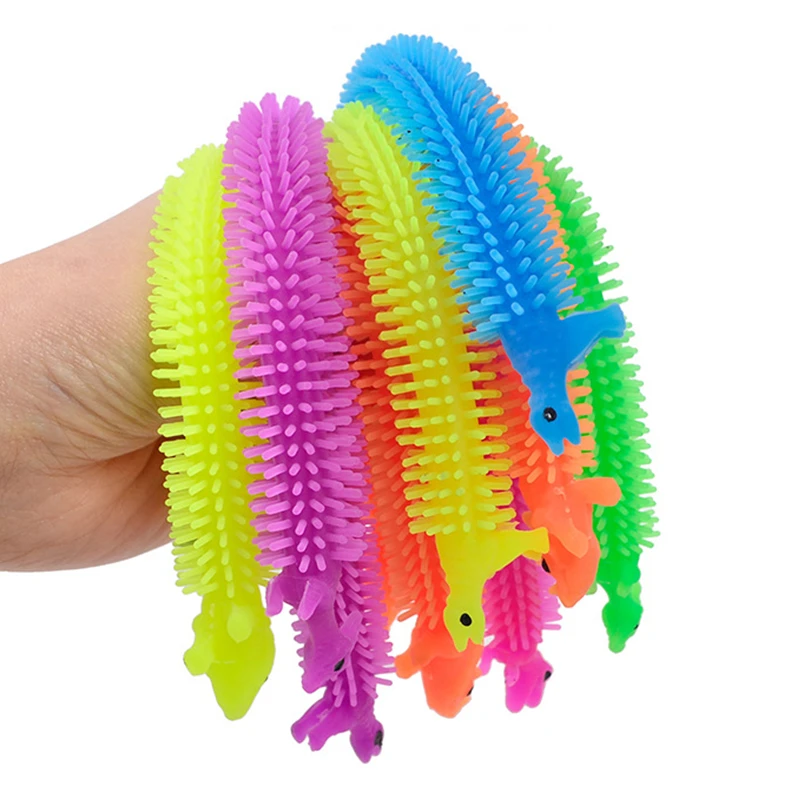 

6Pcs Cartoon Animal Dinosaur Decompression Toys Stretchy Tension Rope Plastic Toy for Children Men Women Hand Fidget Relieve TPR