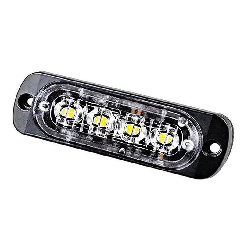 4 шт. 4-Led Янтарный мигающий Автомобильный аварийный сигнал светодиодный оранжевый гриль Пробивной светильник противотуманный светильник маяк