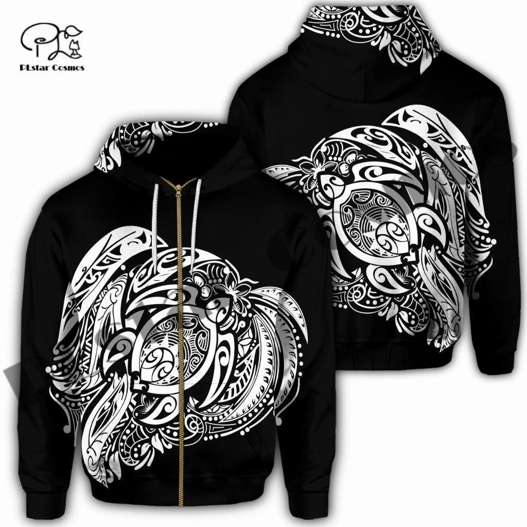 

PLstar Cosmos 3DPrint Newest Tribe Turtle White Tattoo Funny Unique Harajuku Streetwear Unisex Hoodie/Sweatshirt/Zip Hawaii W-15