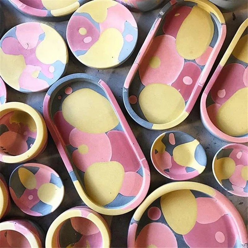 

DIY Ashtray Mold,Square Cup Mad Silicone Jewelry Making Mould,Oval Epoxy Resin Casting Molds