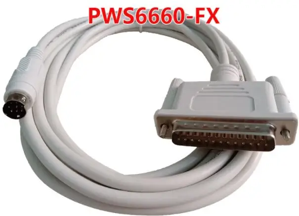 PWS6600-FX PWS6600/6A00T, сенсорная панель, соединение FX PLC DB25 DB9pin, кабель программирования 2,5 м