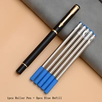 luxury rollerball gel pen metal ball ballpoint pens papelar boligrafo stationery material escolar volume