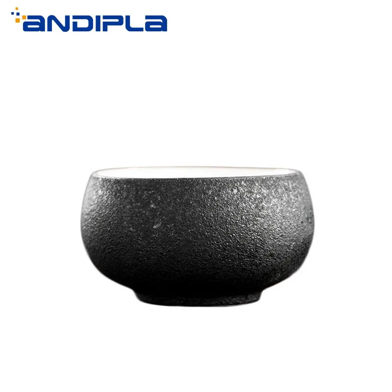 Грубая гончарная керамика Black Zen в японском стиле чайный набор кунг фу чайная