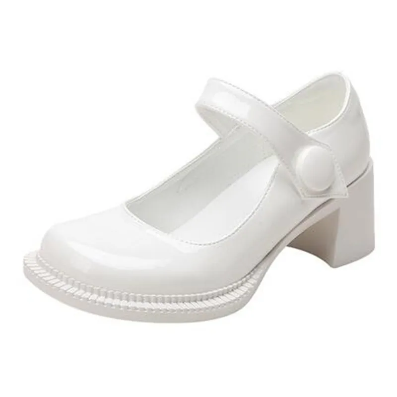 

Girls Leather Shoes Platform Lolita Shoes Women Mary Janes Shoes Women Girls High Heel Shoes Ladies Pumps